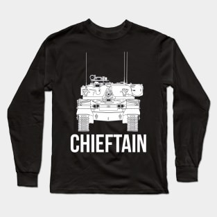 British Chieftain Mk 5 Main Battle Tank Long Sleeve T-Shirt